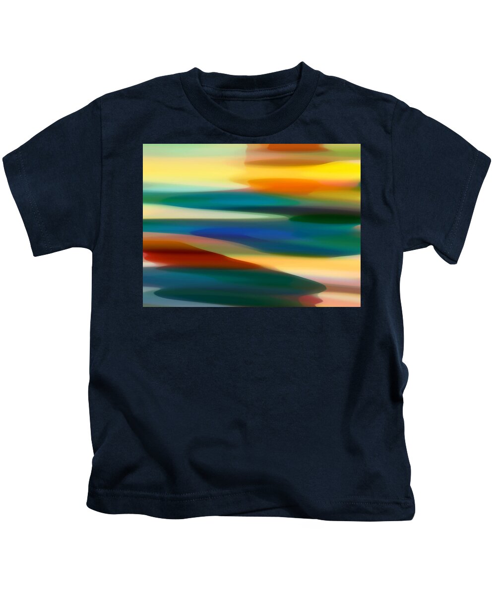 Fury Kids T-Shirt featuring the painting Fury Seascape 6 by Amy Vangsgard