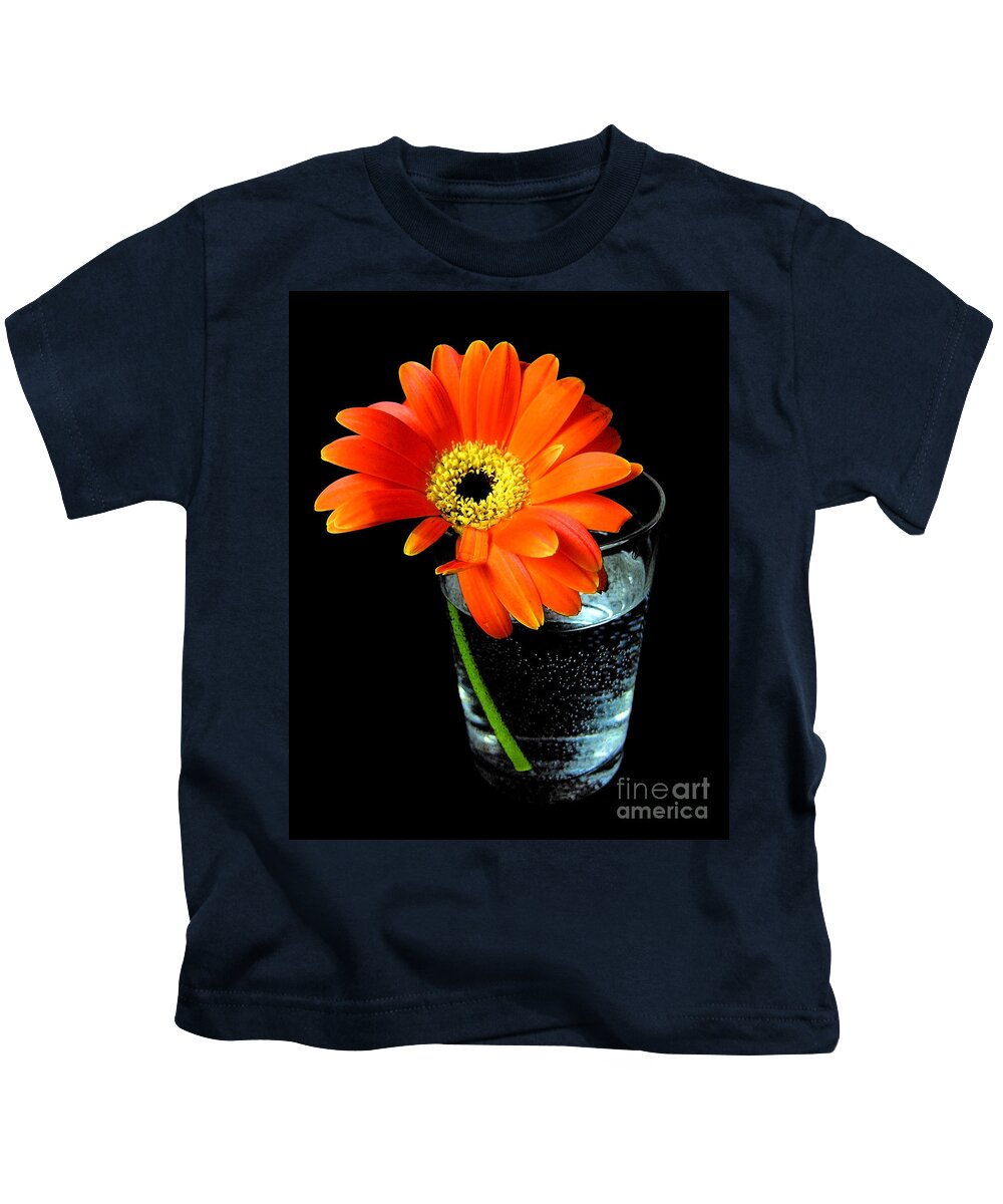 Orange Kids T-Shirt featuring the photograph Gerbera Daisy by Nina Ficur Feenan