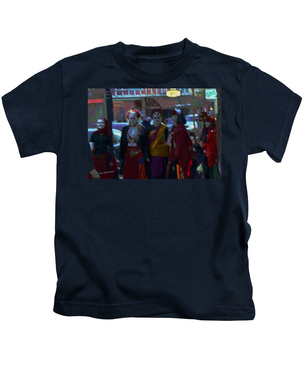 Halloween Kids T-Shirt featuring the photograph Ghouls Night Out by Kae Cheatham