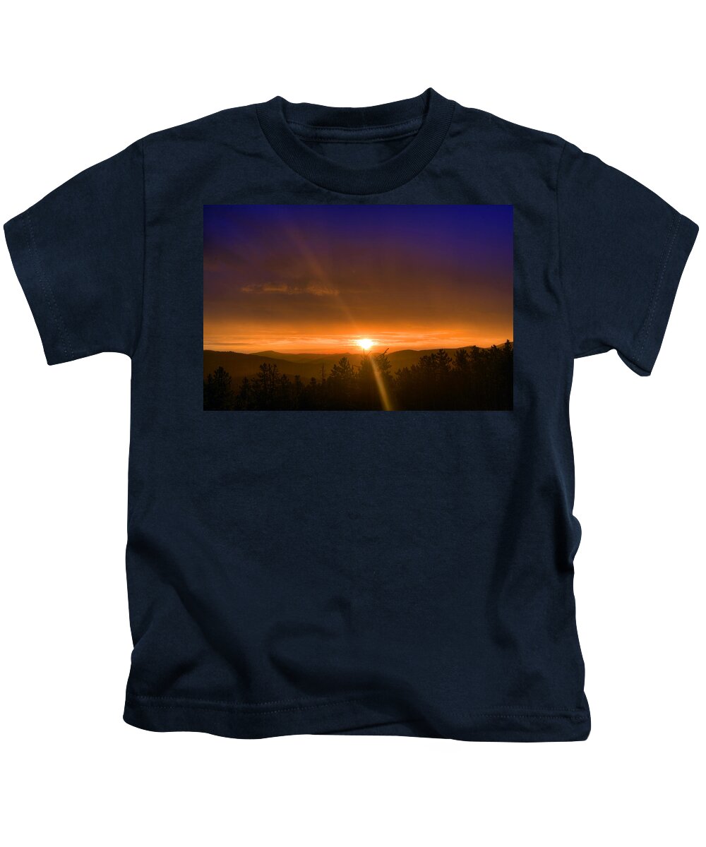 Sunrise Kids T-Shirt featuring the photograph Golden Sunrise by Matt Swinden