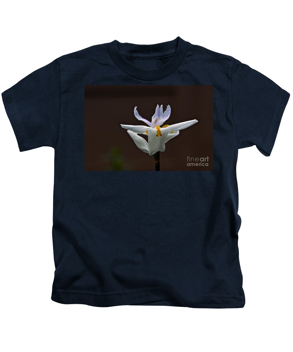 Dietes Grandiflora Kids T-Shirt featuring the photograph Grand Jete by Byron Varvarigos