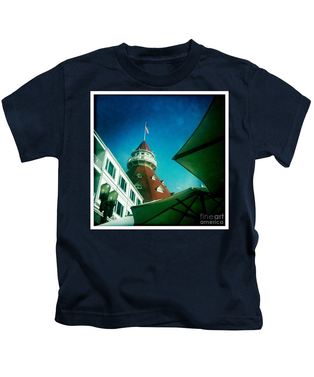 Hotel Del Coronado Kids T-Shirt featuring the photograph Haunted Hotel Del by Denise Railey