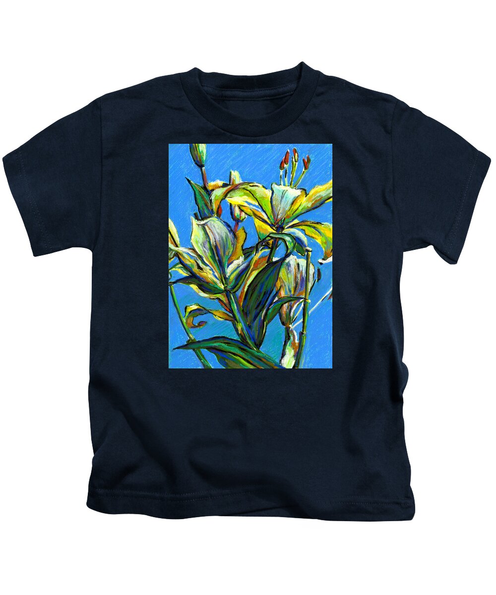 Contemporary Painting Kids T-Shirt featuring the painting Illuminated by Tanya Filichkin
