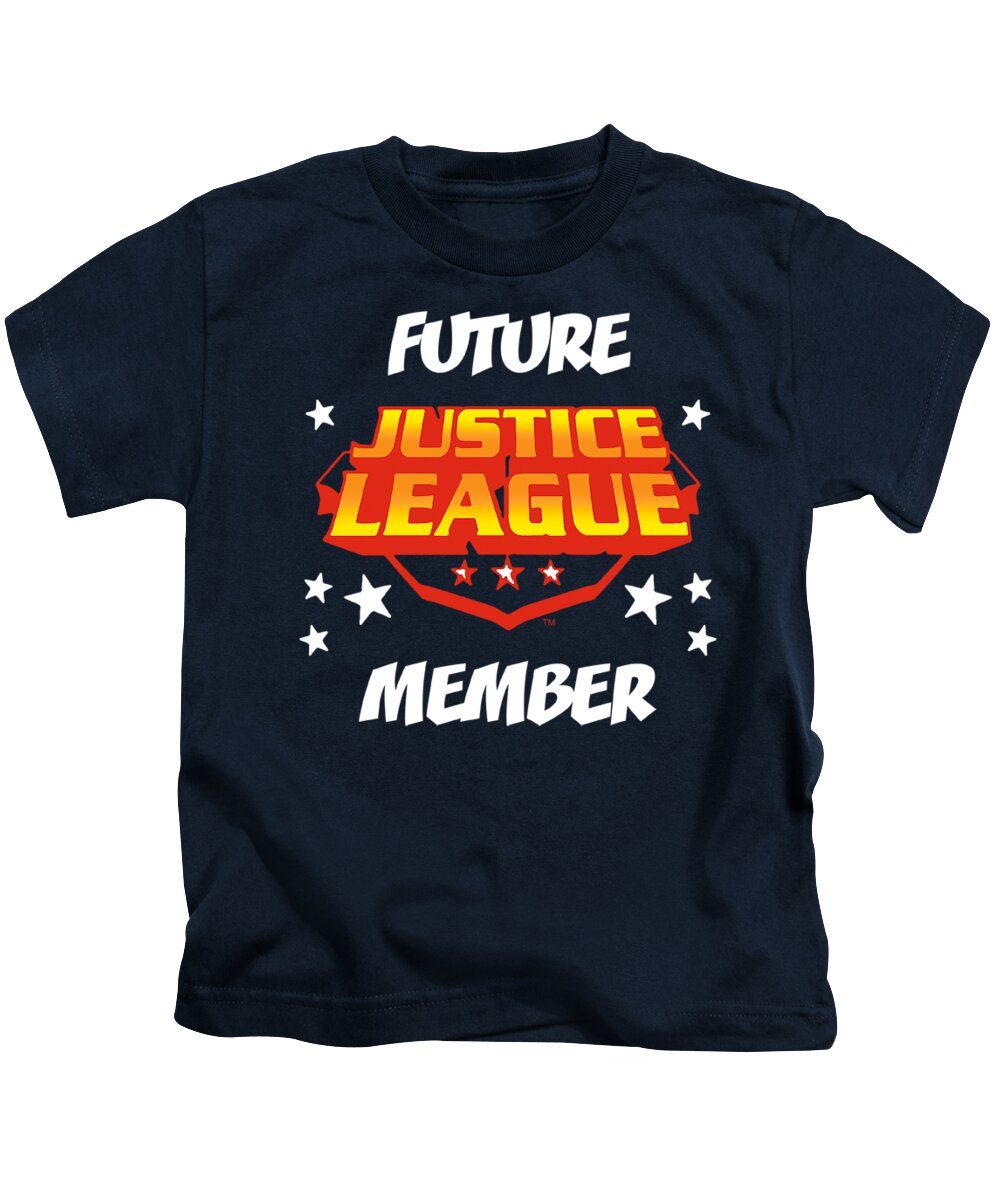  Kids T-Shirt featuring the digital art Jla - Future Member by Brand A