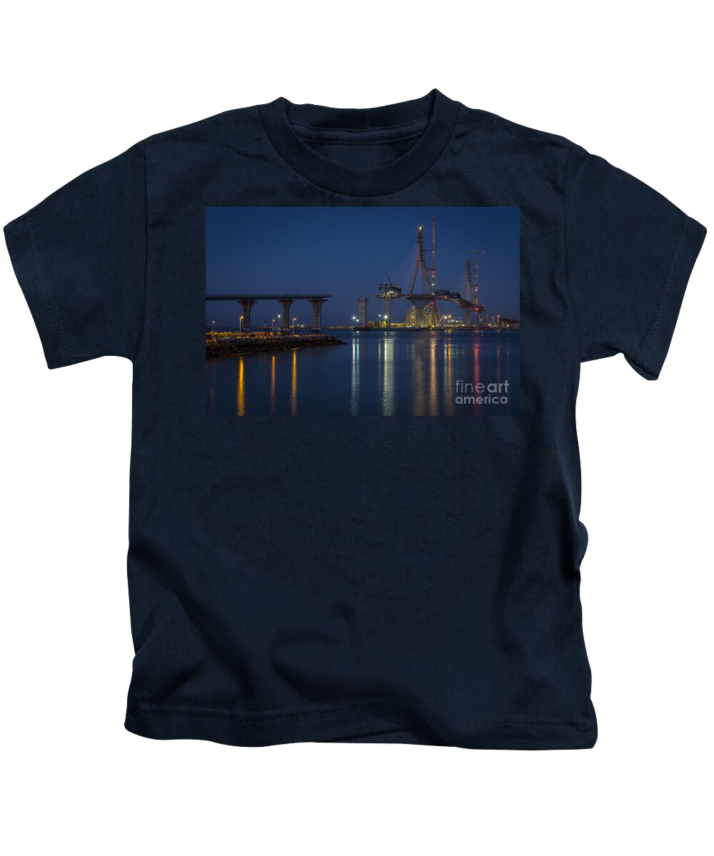 Andalucia Kids T-Shirt featuring the photograph La Pepa Bridge Cadiz Spain by Pablo Avanzini