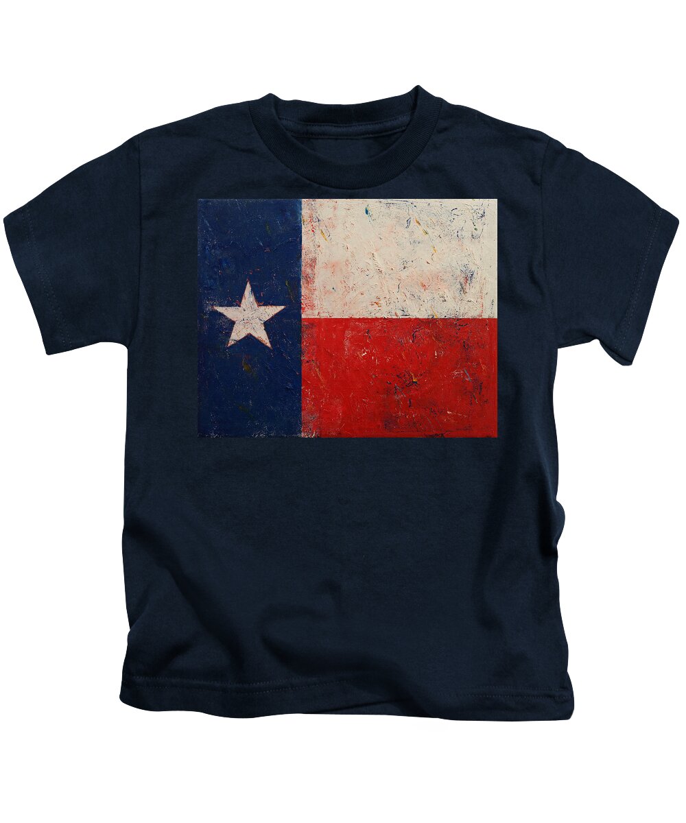 Art Kids T-Shirt featuring the painting Lone Star by Michael Creese