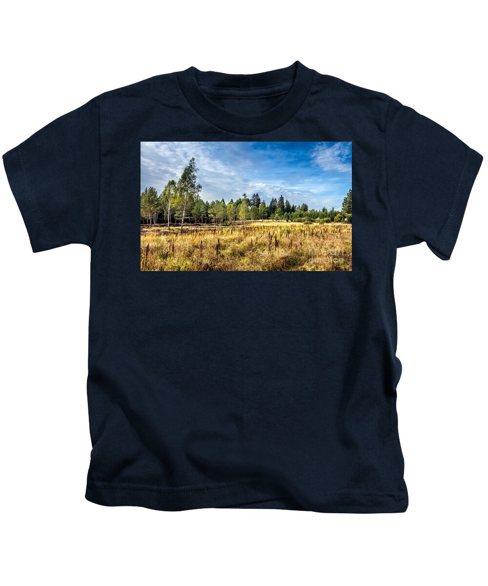 Moorlands Kids T-Shirt featuring the photograph Wetlands in the Black Forest by Bernd Laeschke