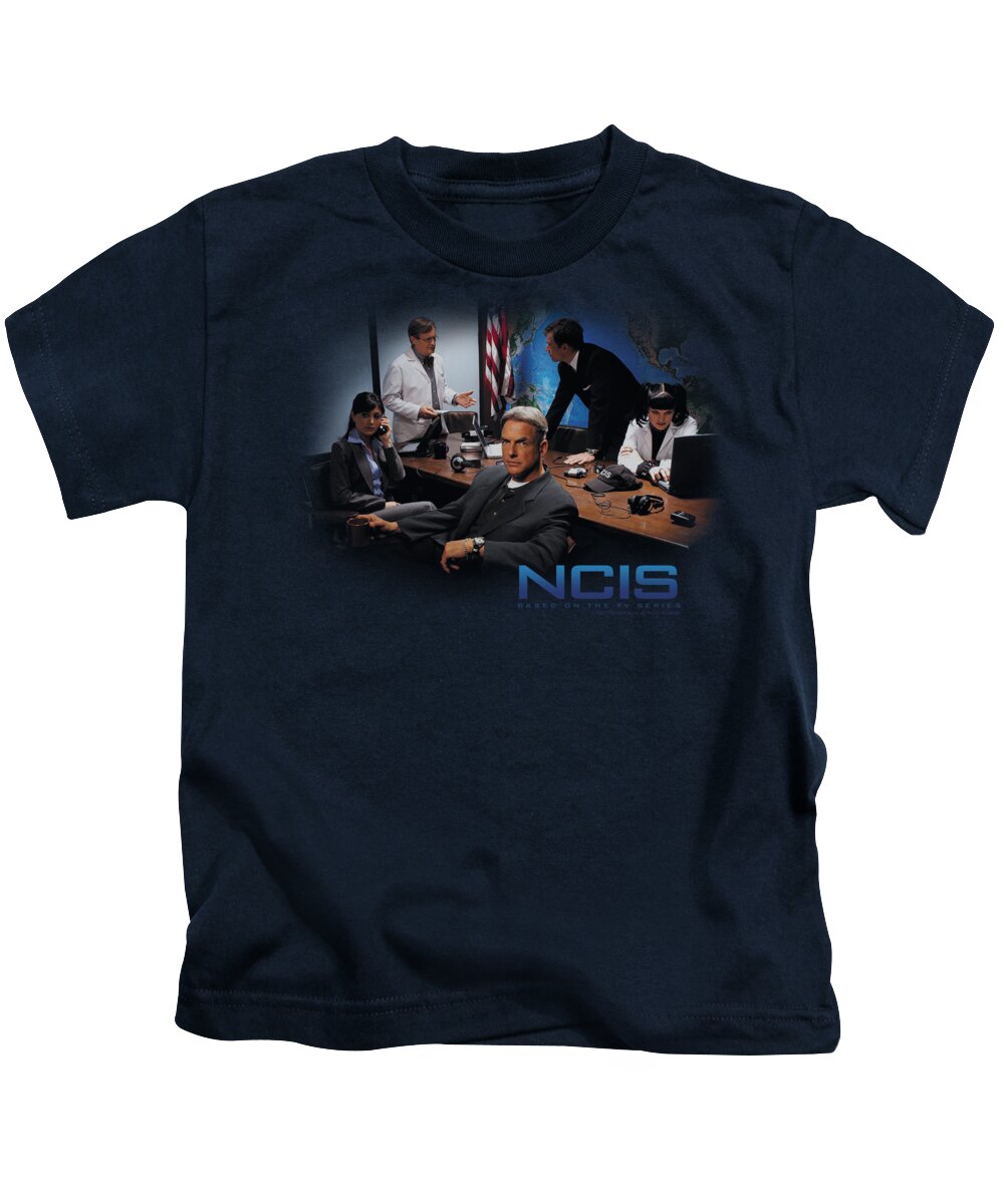 NCIS Kids T-Shirt featuring the digital art Ncis - Original Cast by Brand A