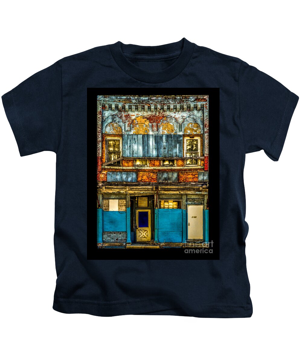 Old Kids T-Shirt featuring the photograph Old Building Hicksville Ohio by Michael Arend