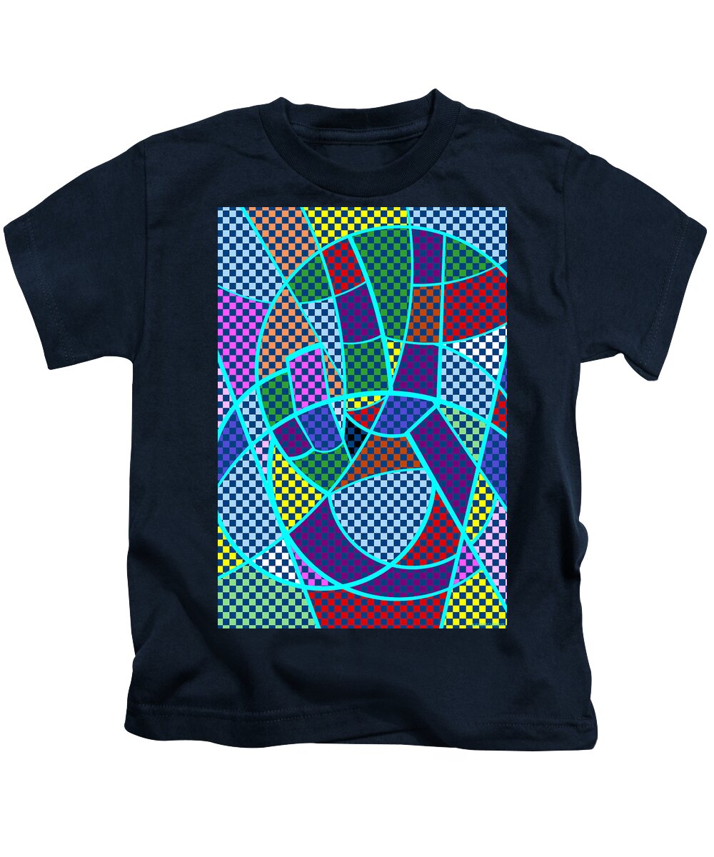 Colorful Kids T-Shirt featuring the digital art Peace 5 of 12 by Randall J Henrie