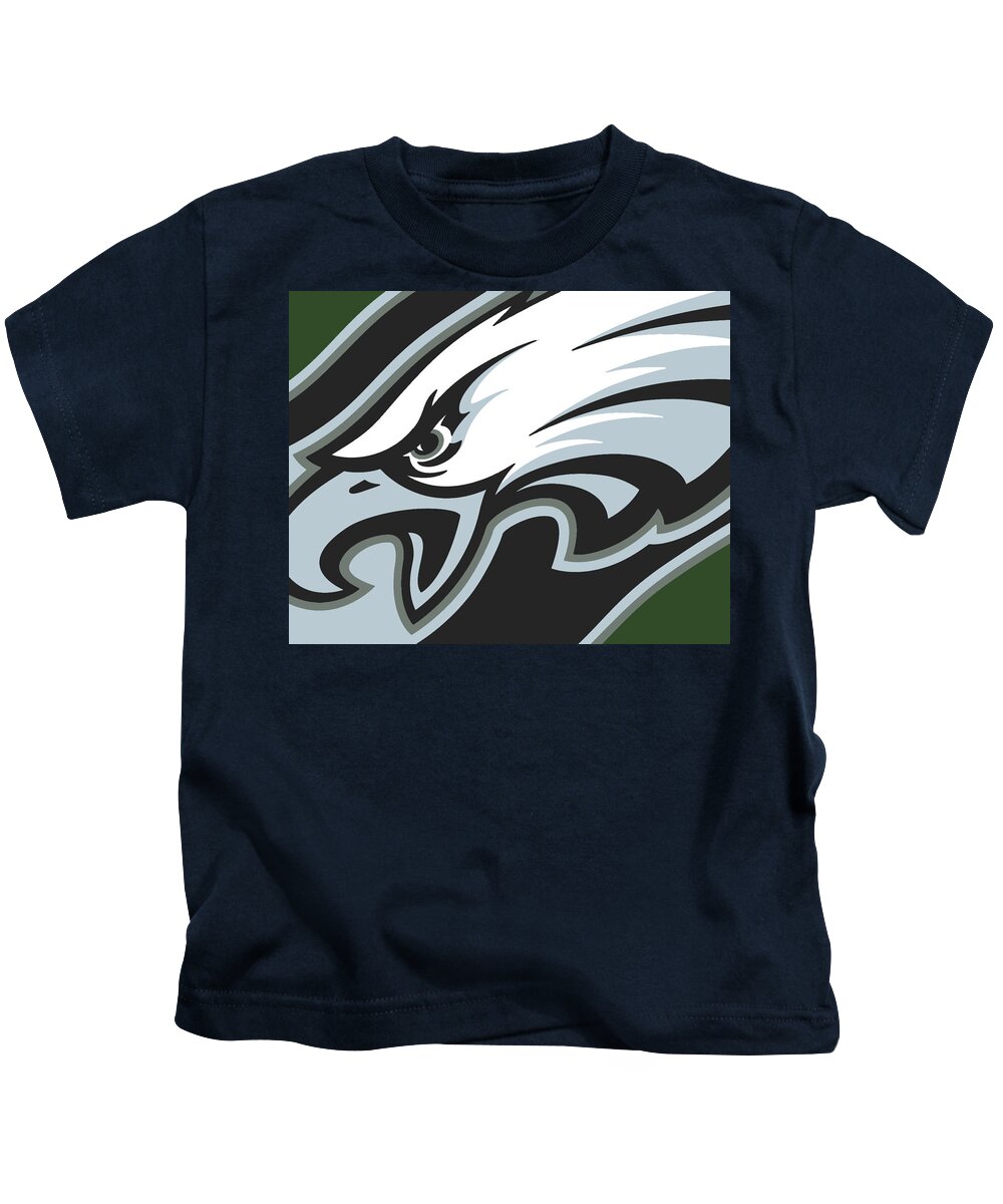 Philadelphia Eagles Football Kids T-Shirt by Tony Rubino - Fine