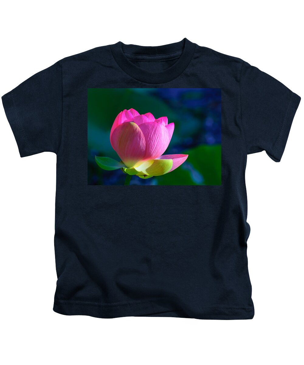 Water Lily Kids T-Shirt featuring the photograph Pink lily by John Johnson