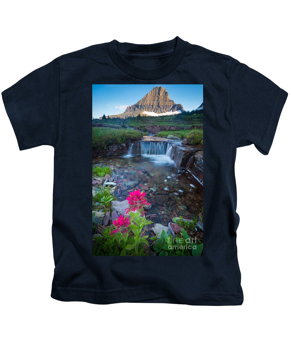 America Kids T-Shirt featuring the photograph Reynolds Mountain Paintbrush by Inge Johnsson