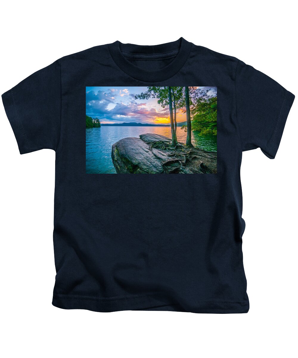 Appalachia Kids T-Shirt featuring the photograph Scenery Around Lake Jocasse Gorge by Alex Grichenko