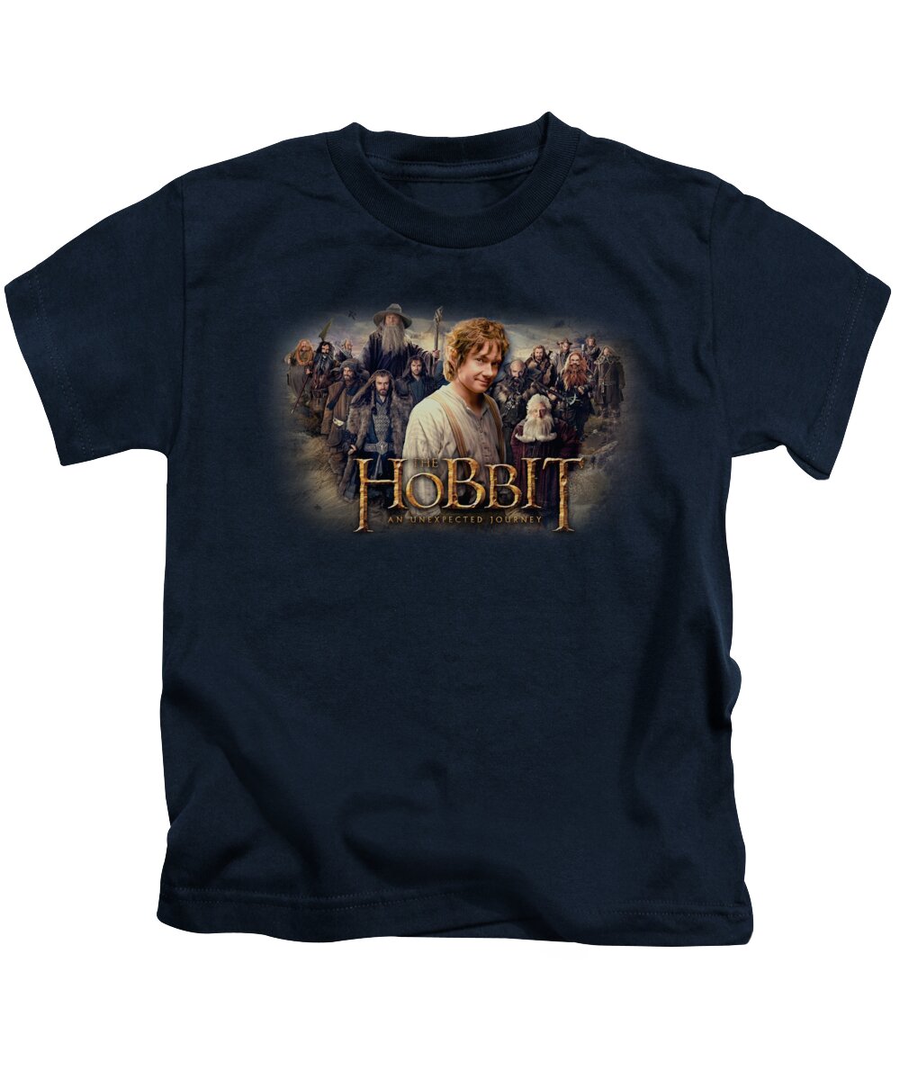 The Hobbit Kids T-Shirt featuring the digital art The Hobbit - Hobbit Rally by Brand A