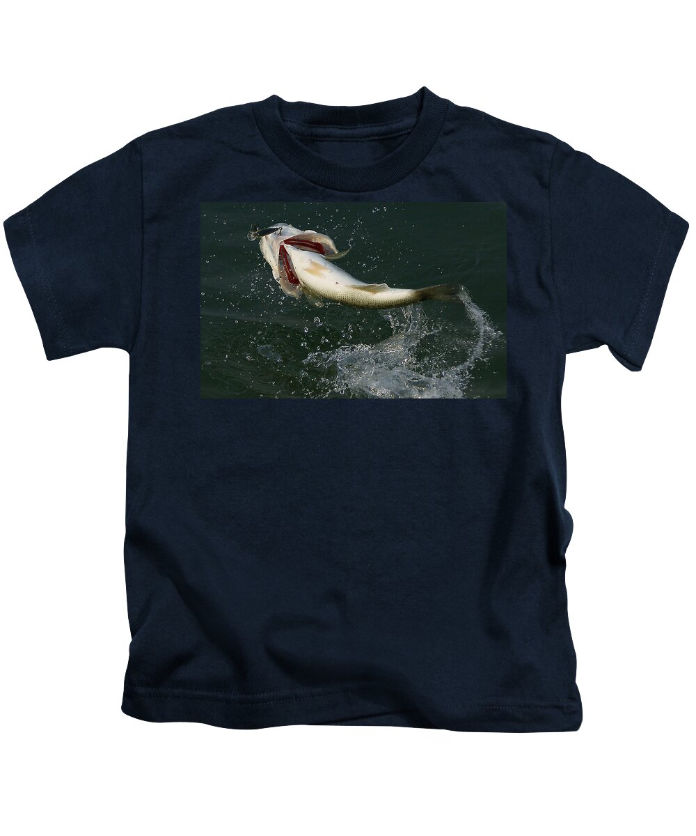 Nature Kids T-Shirt featuring the photograph Trying to get away by Chauncy Holmes