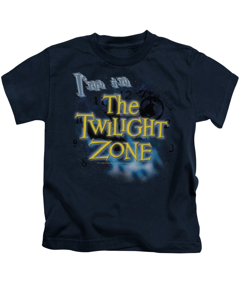 Twilight Zone Kids T-Shirt featuring the digital art Twilight Zone - I'm In The Twilight Zone by Brand A