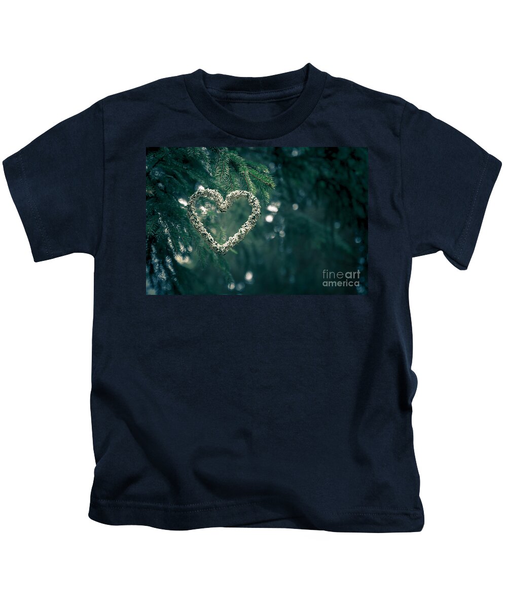 Heart Kids T-Shirt featuring the photograph Valentine's Day in nature by Andreas Levi