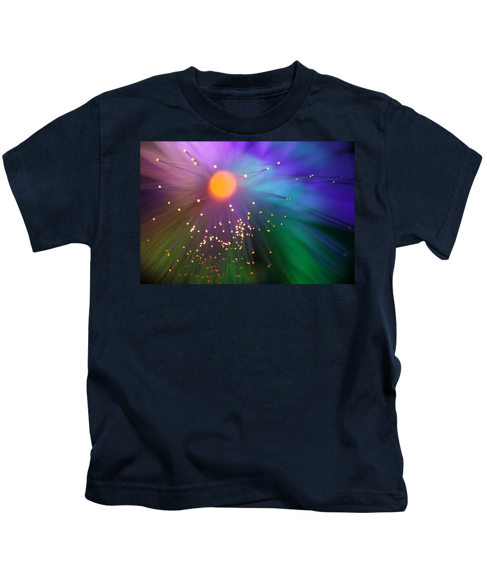 Abstract Kids T-Shirt featuring the photograph Waiting for the Sun by Dazzle Zazz