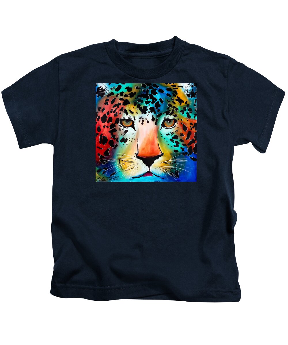 Acrylic Kids T-Shirt featuring the painting Wild Thing by Dede Koll