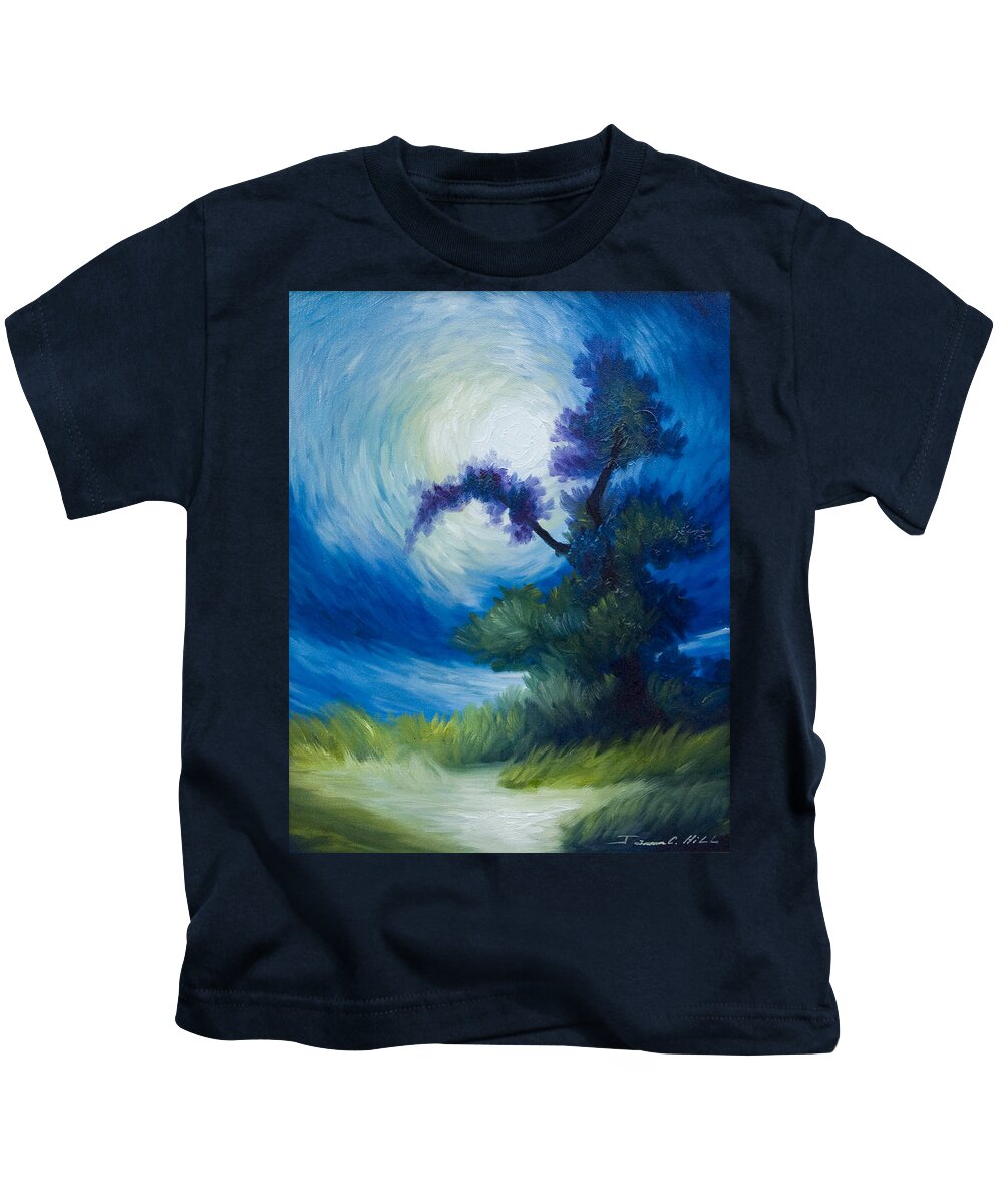 Nature Kids T-Shirt featuring the painting Bonzai II by James Hill