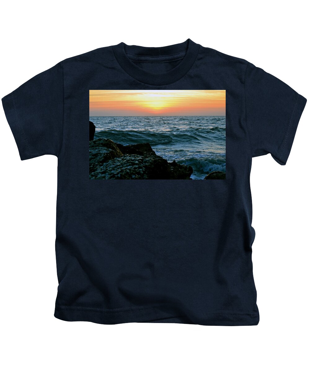 Sunset Kids T-Shirt featuring the photograph Sunset Captiva by Melanie Moraga