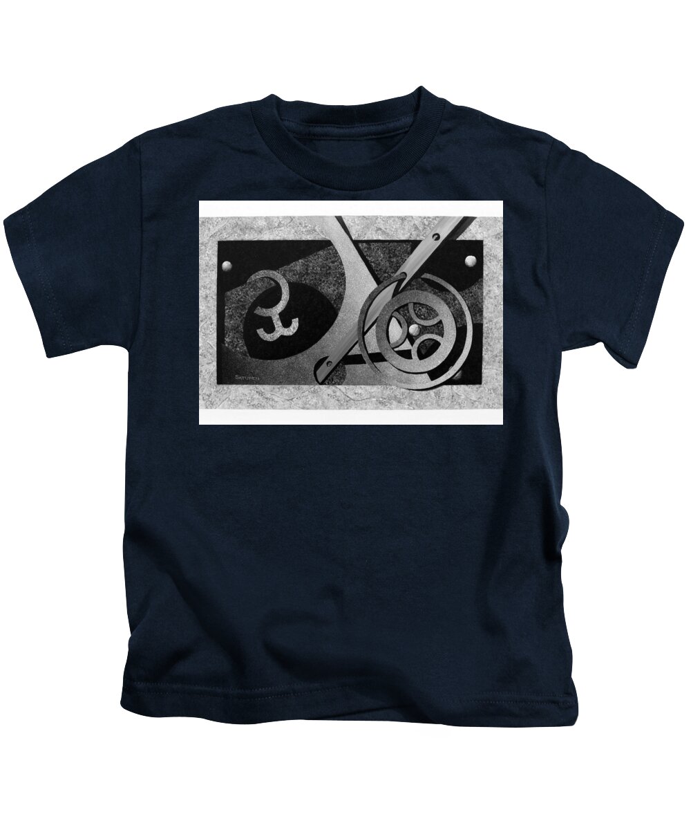 Faux Finish Kids T-Shirt featuring the painting Wedding by Ben Saturen