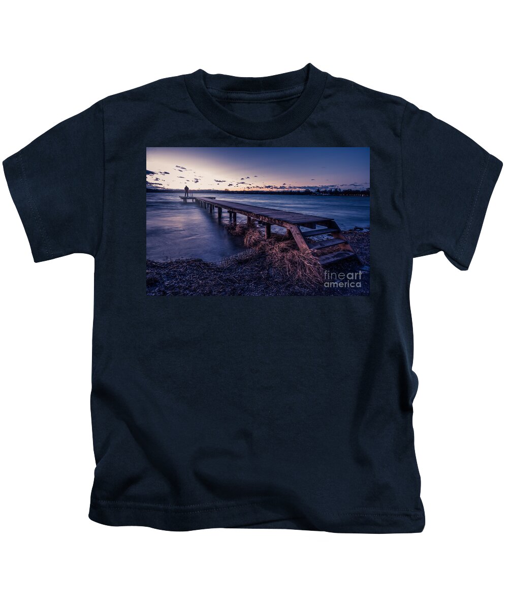 Ammersee Kids T-Shirt featuring the photograph Good bye and thank you #1 by Hannes Cmarits