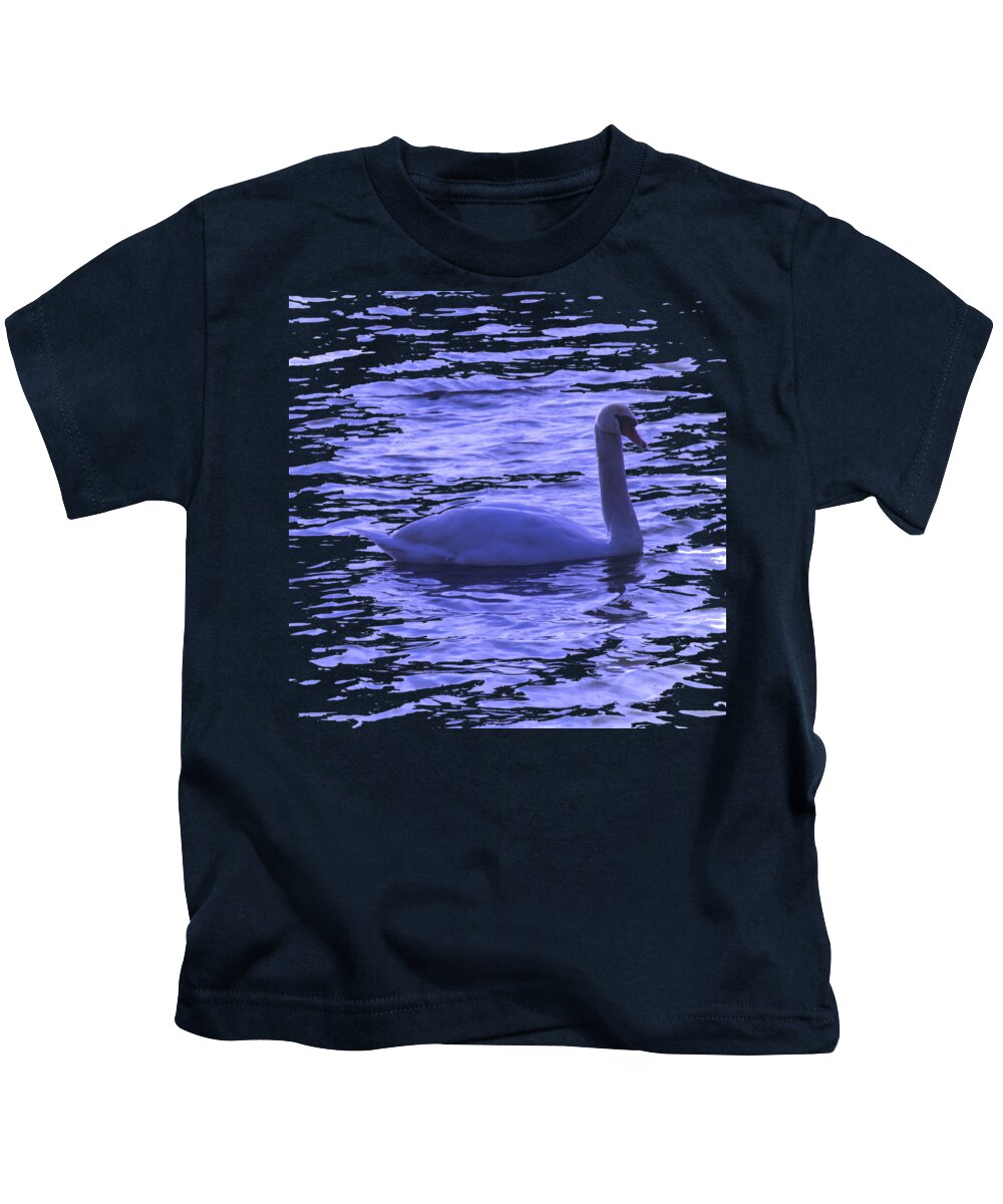  Swan Lake Kids T-Shirt featuring the photograph Swan Lake #1 by Vesna Martinjak