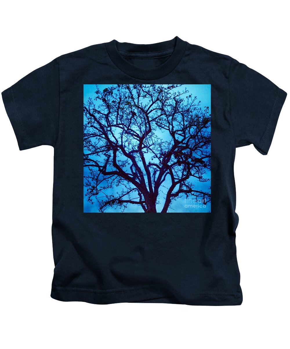 Tree Kids T-Shirt featuring the photograph A Moody Broad by Denise Railey