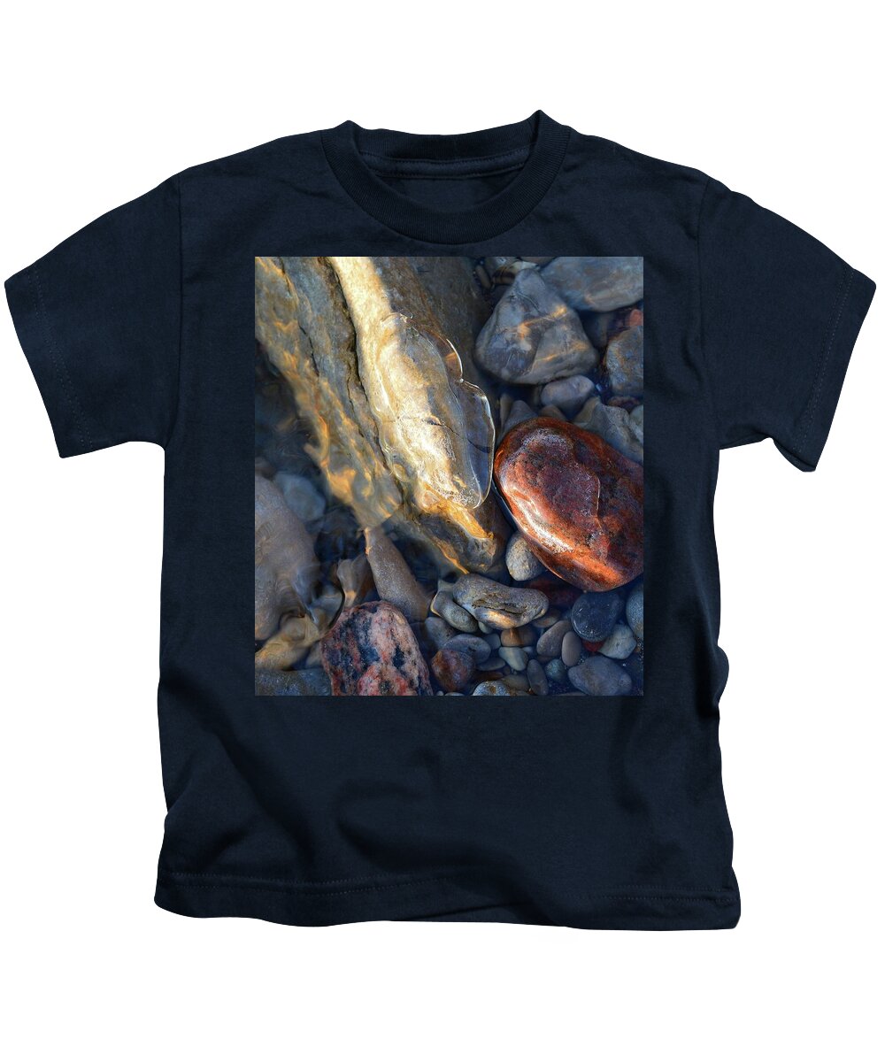 Abstract Kids T-Shirt featuring the digital art Above And Below Water Two by Lyle Crump
