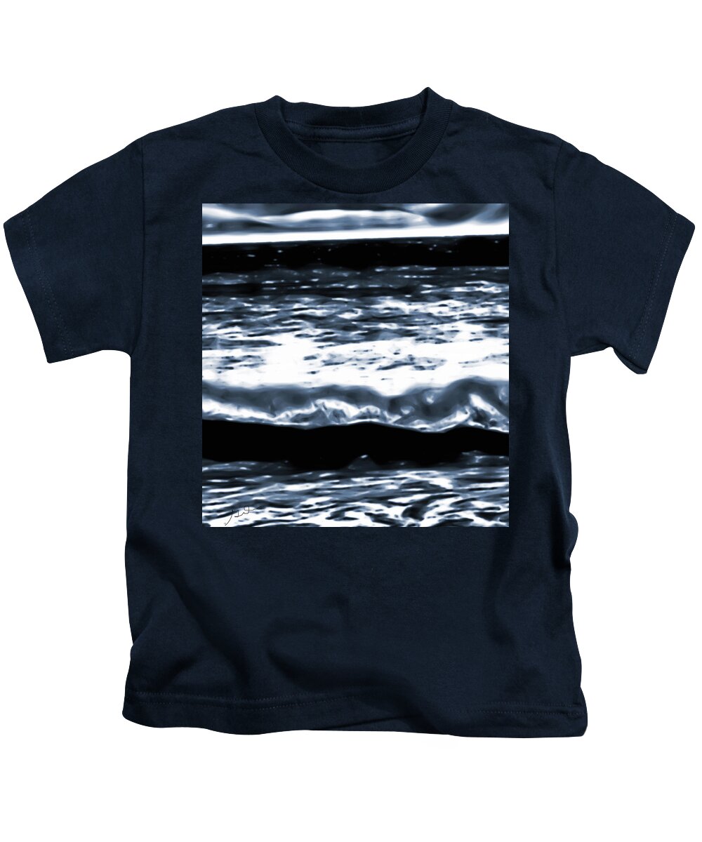 Abstract Ocean Kids T-Shirt featuring the photograph Abstract Ocean by Gina O'Brien
