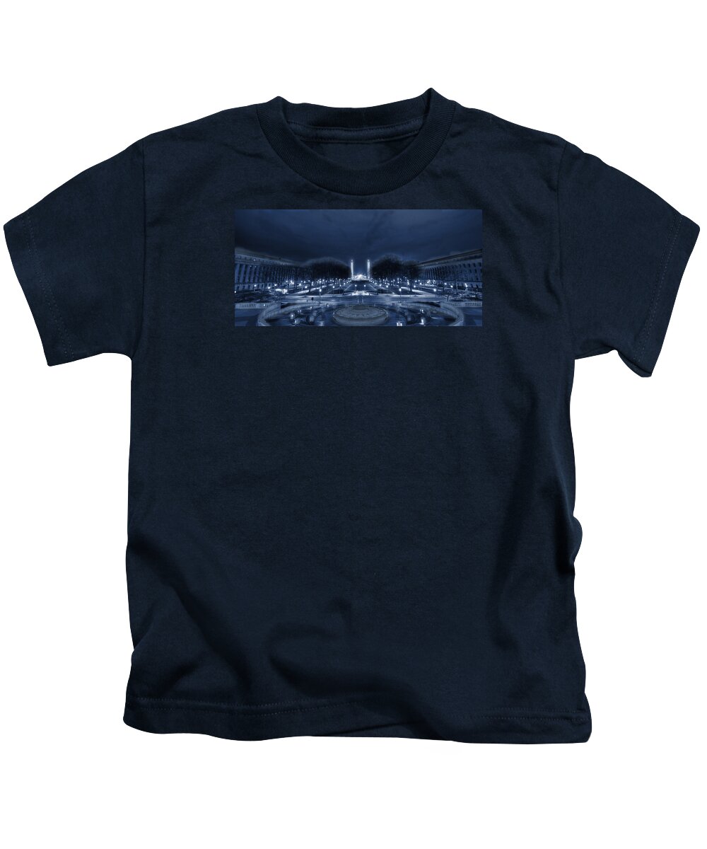 Capitol Kids T-Shirt featuring the photograph An Evening at the Capitol by Shelley Neff