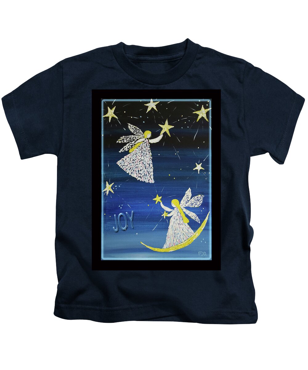 Joy Of Angels Shining Stars Kids T-Shirt featuring the photograph Angels, Joy, Lucky Stars by PJQandFriends Photography