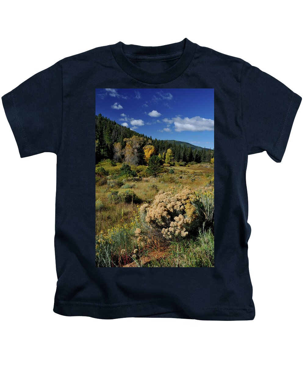 Landscape Kids T-Shirt featuring the photograph Autumn Morning In The Canyon by Ron Cline
