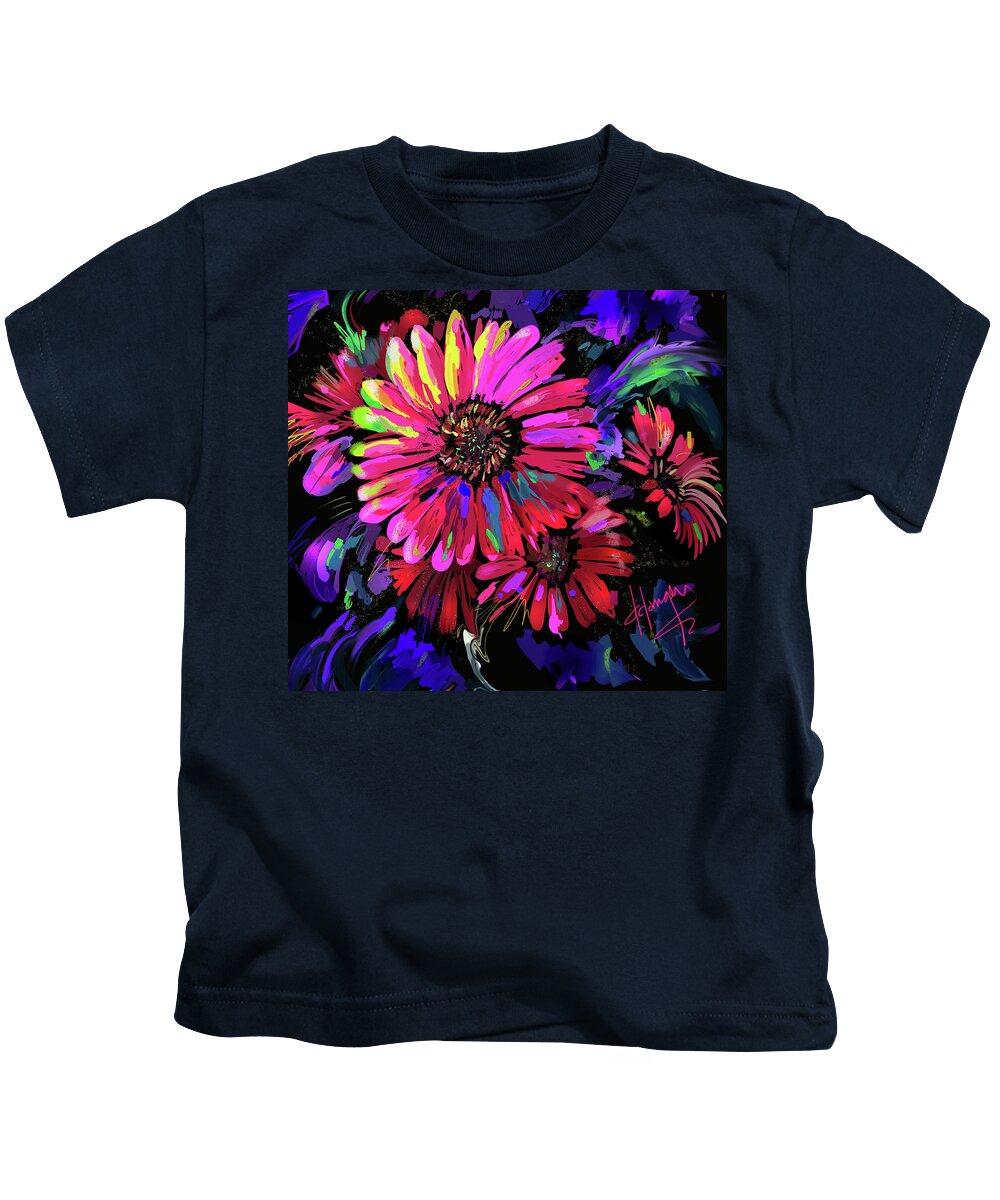 Big Mable Kids T-Shirt featuring the painting Big Maybelle by DC Langer