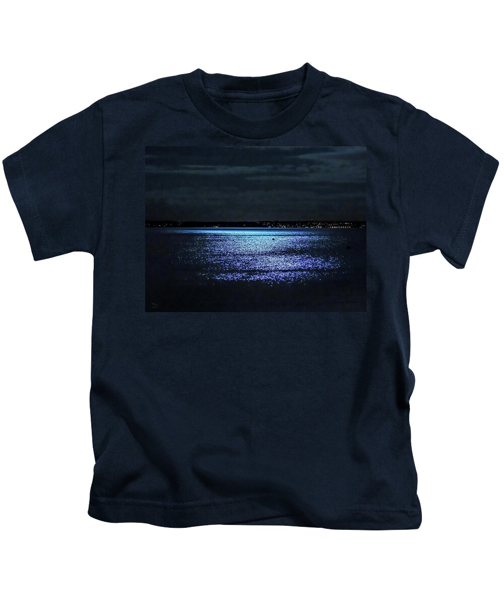 Moonlight Kids T-Shirt featuring the photograph Blue Velvet by Glenn Feron