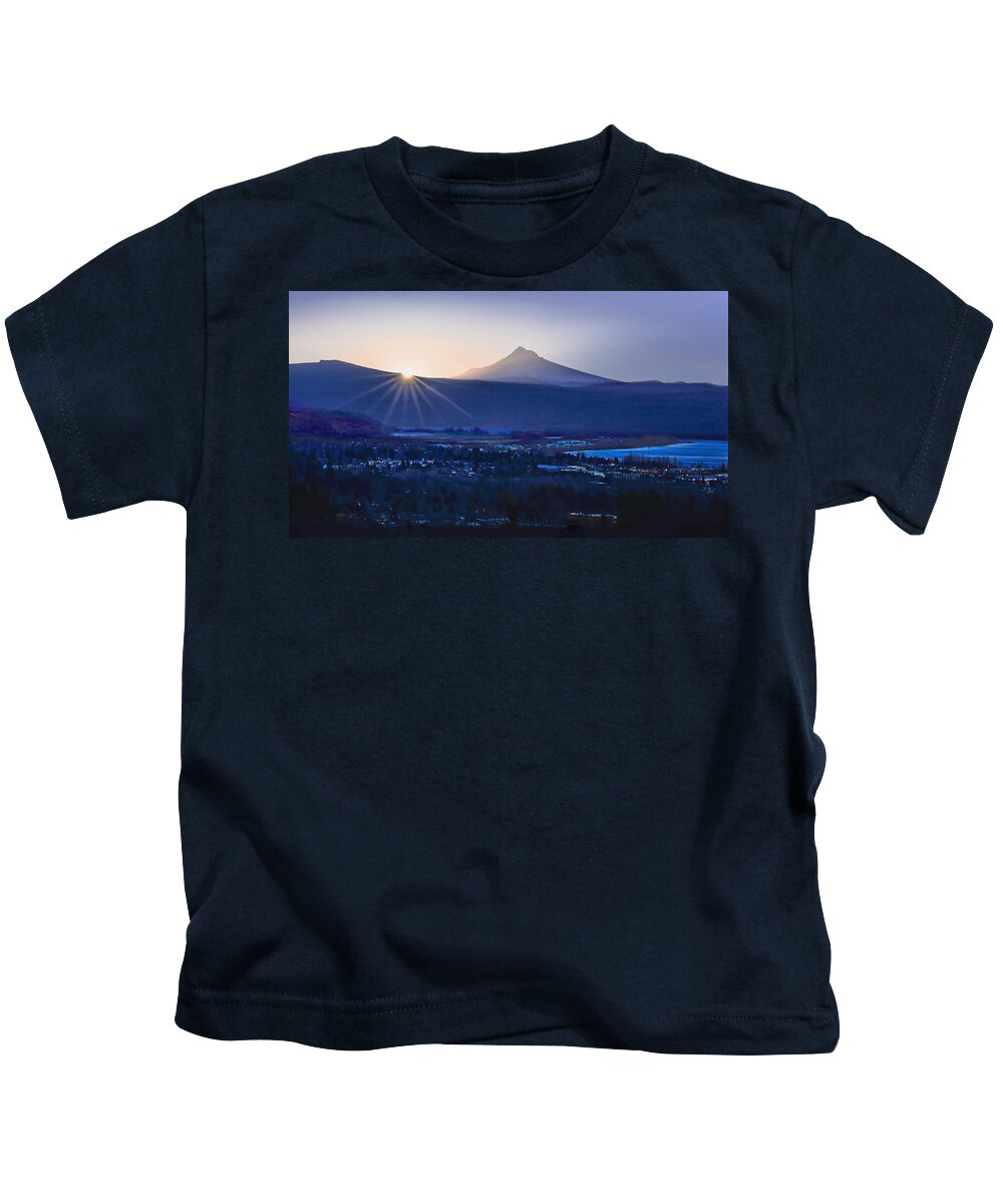 Sunrise Kids T-Shirt featuring the photograph Camas Sunrise by John Christopher