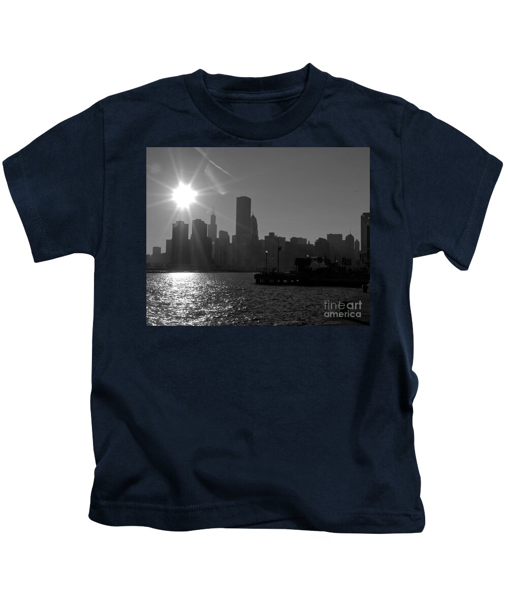 Chicago Kids T-Shirt featuring the photograph Chicago Skyline by Kimberly Blom-Roemer