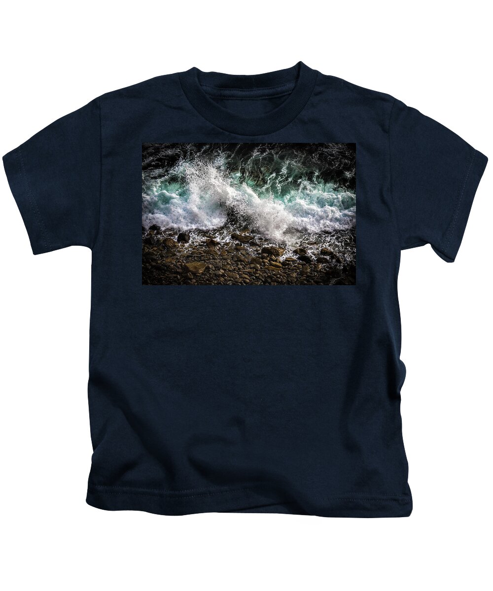 Ocean Kids T-Shirt featuring the photograph Crashing Surf by Jason Roberts