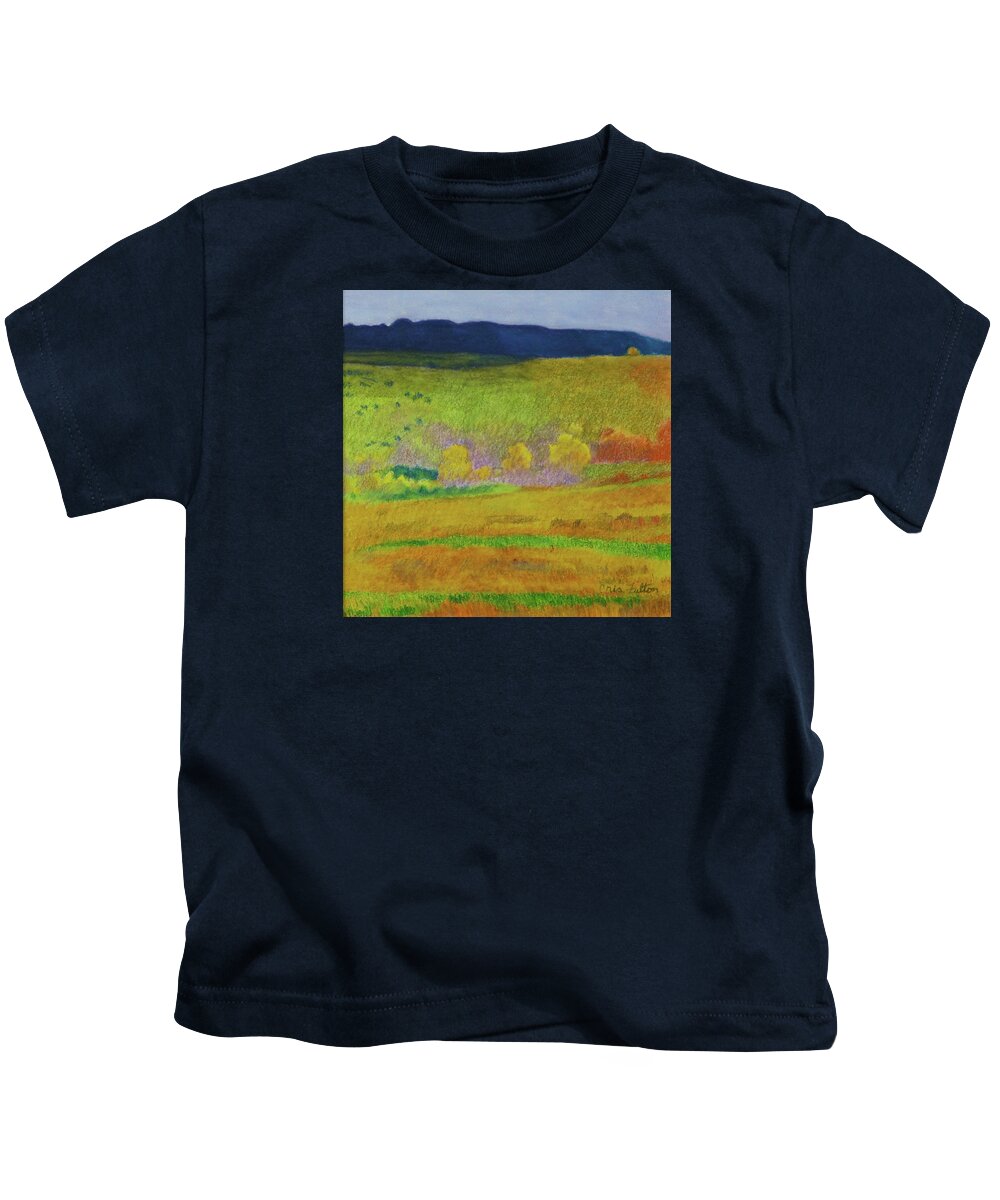 North Dakota Kids T-Shirt featuring the painting Dakota Dream by Cris Fulton