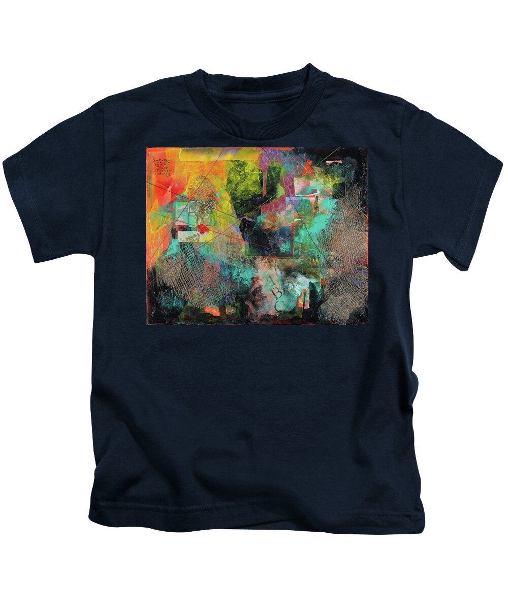 Colorful Kids T-Shirt featuring the painting De Profundis by Lee Beuther