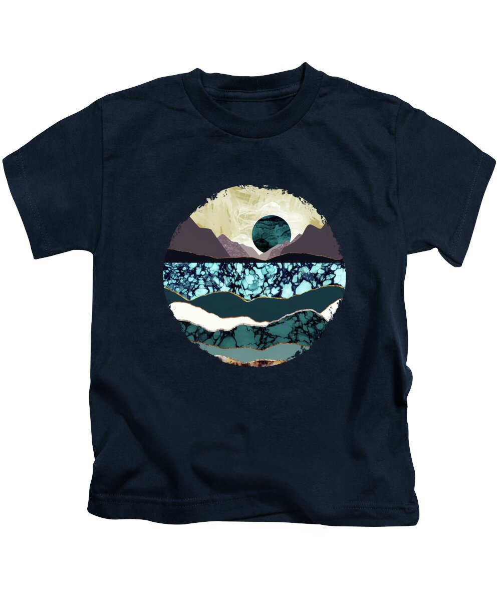 Desert Kids T-Shirt featuring the digital art Desert Lake by Katherine Smit