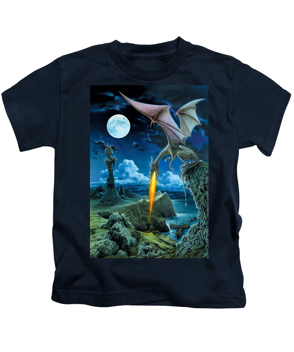 Dragon Kids T-Shirt featuring the photograph Dragon Spit by MGL Meiklejohn Graphics Licensing