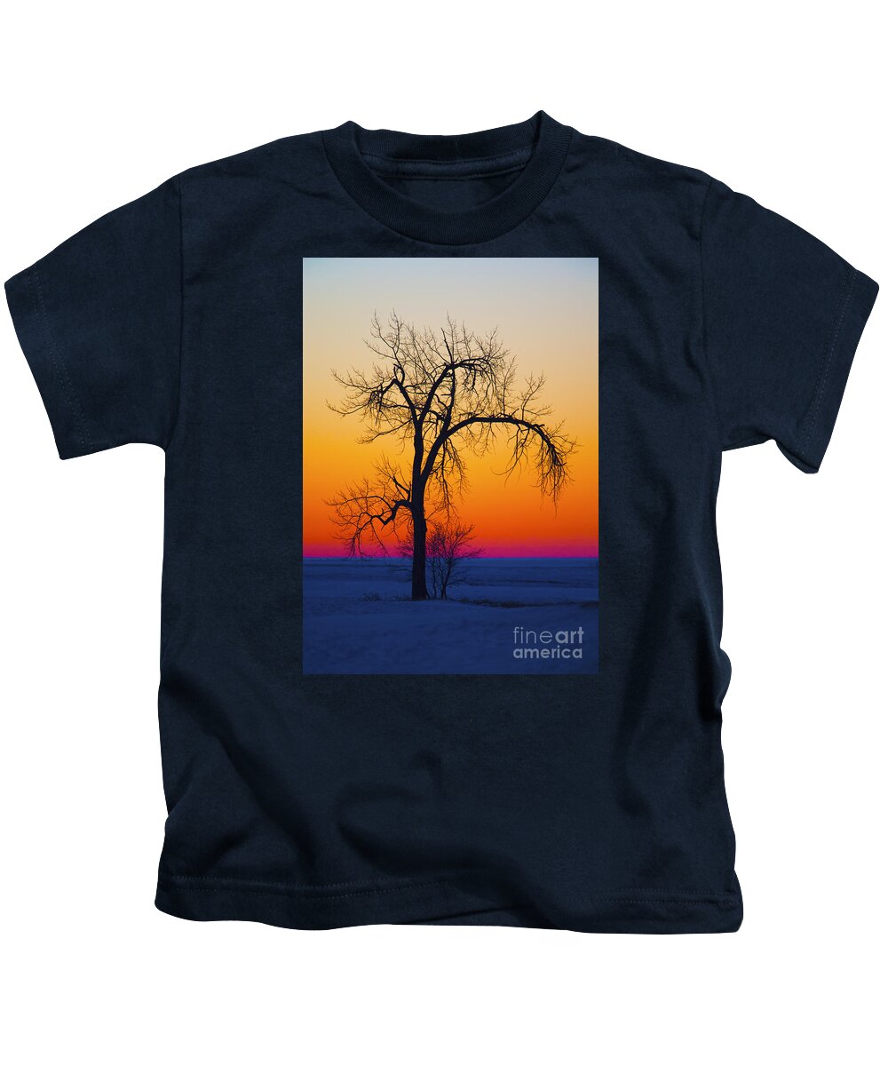 Festblues Kids T-Shirt featuring the photograph Dusk Surreal.. by Nina Stavlund