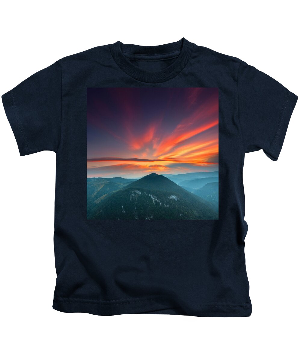 Mountain Kids T-Shirt featuring the photograph Eagle Eye by Evgeni Dinev