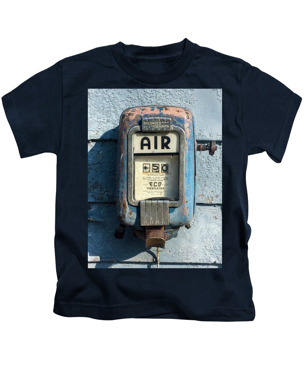 Air Pump Kids T-Shirt featuring the photograph Eco Tireflator by Steven Ralser