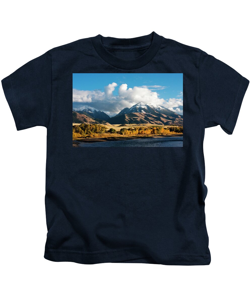 Emigrant Peak Kids T-Shirt featuring the photograph A Touch of Paradise by Mark Miller