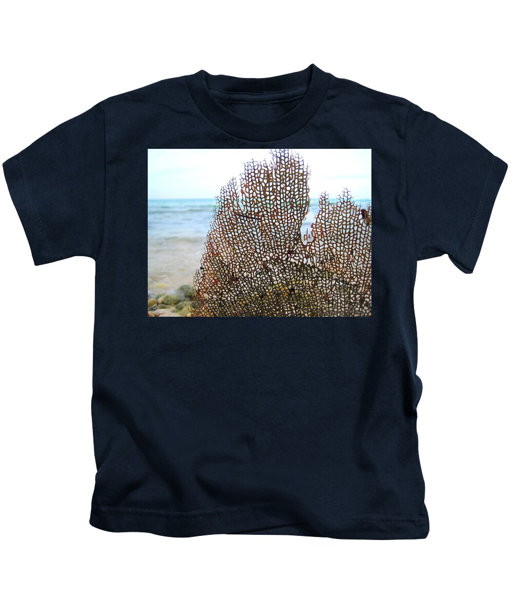 Fan Of The Sea Kids T-Shirt featuring the photograph Fan of the Sea by Christopher Spicer