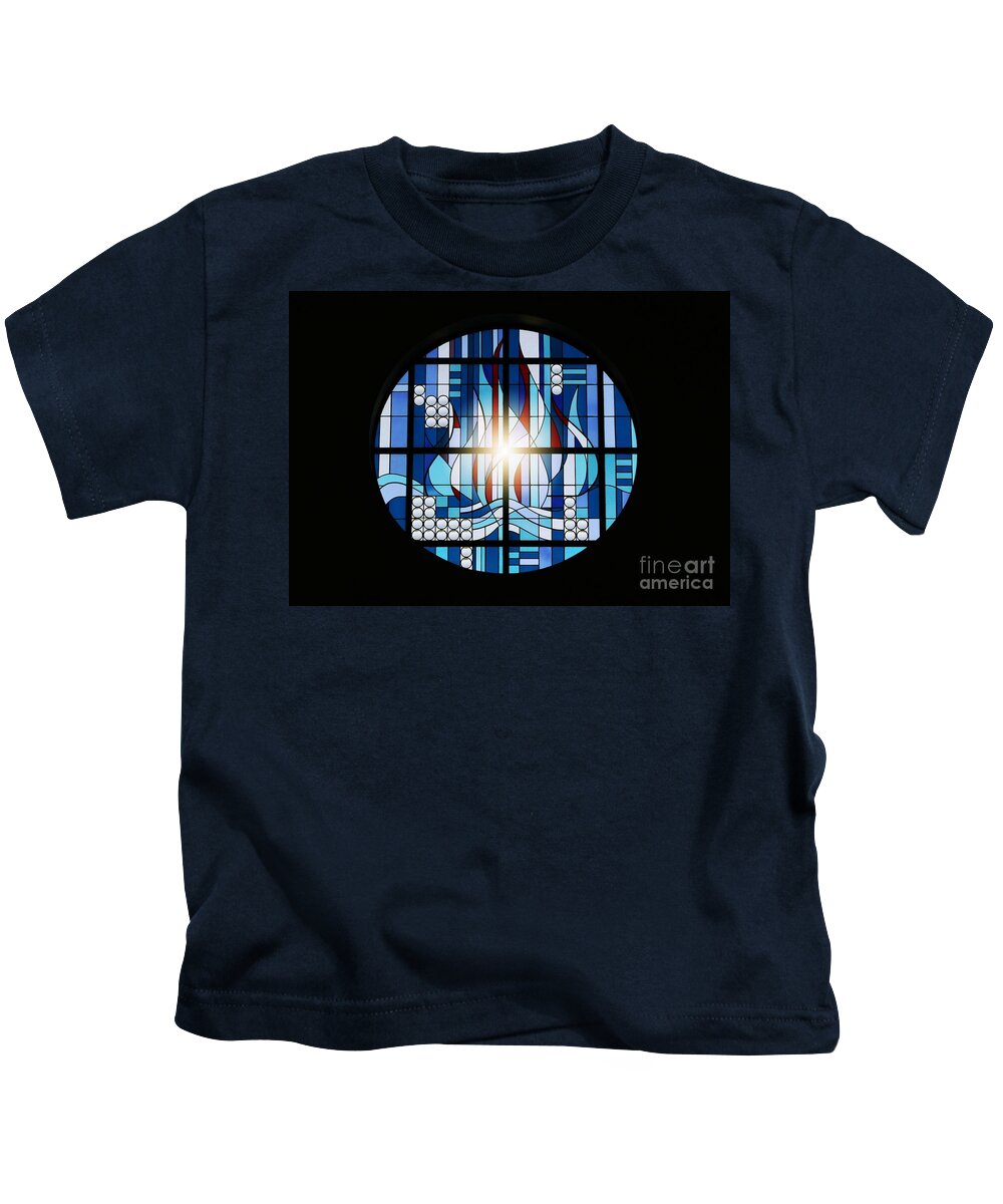 Flame Kids T-Shirt featuring the photograph Flame and Water by Jenny Revitz Soper